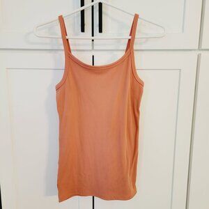 No Boundaries Ladies Coral Color Ribbed Sleeveless Camisole Size Large 11-13